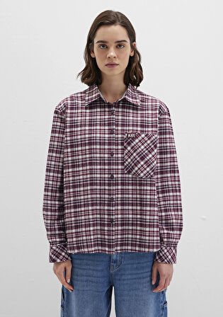 Bordo Ekose Gömlek 1211301-90949