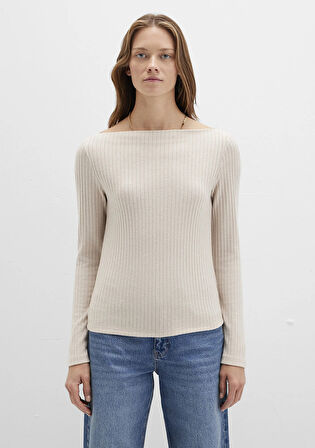 Uzun Kollu Bej Tişört 1613596-85576