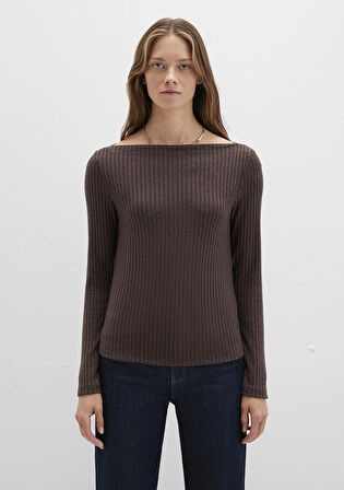 Uzun Kollu Kahverengi Tişört 1613596-88067