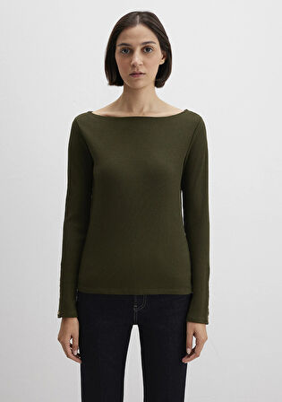 Yeşil Uzun Kollu Tişört 1613595-71545