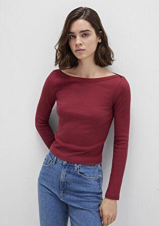 Uzun Kollu Kırmızı Basic Tişört 1613622-70430