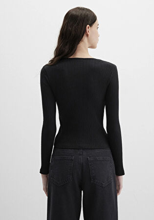 Siyah Uzun Kollu Tişört 1613616-900