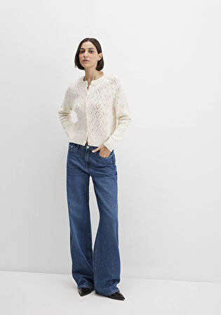 Yün Karışımlı Ekru Hırka 1710812-70057