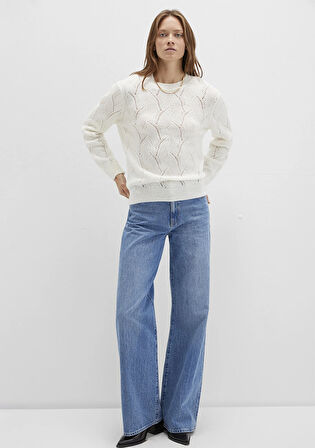 Bisiklet Yaka Ekru Kazak 1710799-70057