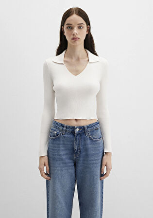 Ekru Triko Polo 1710802-70057