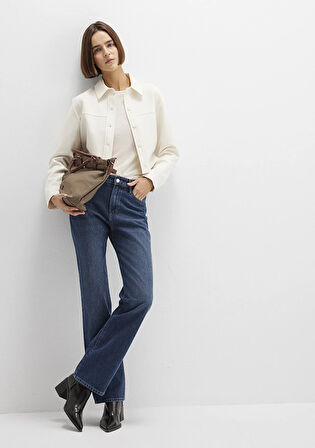 Jane Classic Denim Gölgeli Koyu Mavi Jean Pantolon 1010917-91354