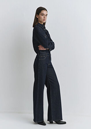Sylvie Classic Denim Koyu Mavi Jean Tulum 1011018-91362
