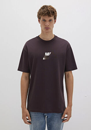 Pro Logo Baskılı Kahverengi Tişört 0613088-88083