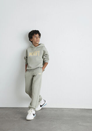 Mavi Logo Baskılı Yeşil Eşofman Altı 6010000-70155