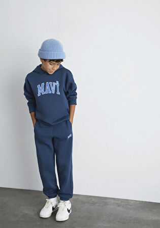 Mavi Logo Baskılı Lacivert Eşofman Altı 6010000-70720