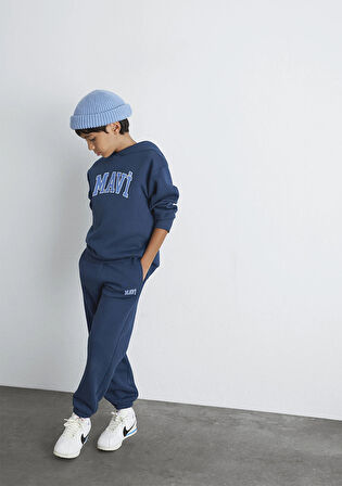 Mavi Logo Baskılı Lacivert Eşofman Altı 6010000-70720