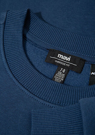 Minecraft Baskılı Lacivert Sweatshirt 6S10164-70720