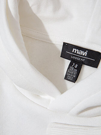 Mavi Jeans Baskılı Ekru Sweatshirt 6S10158-70057