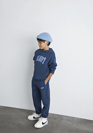 Mavi Logo Baskılı Lacivert Eşofman Altı 6010000-70720