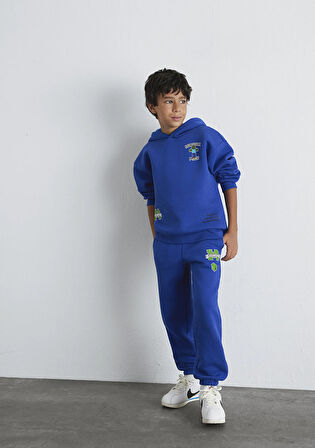 Minecraft Baskılı Mavi Eşofman Altı 6010027-70896