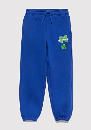 Minecraft Baskılı Mavi Eşofman Altı 6010027-70896