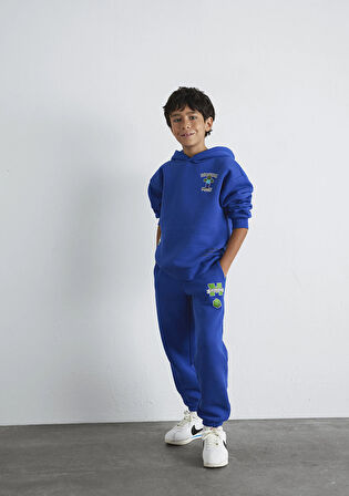 Minecraft Baskılı Mavi Eşofman Altı 6010027-70896