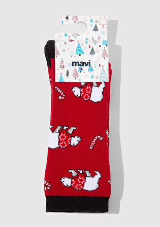 Kırmızı Bot Çorabı 0912117-32421