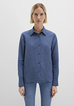 Çizgili Mavi Gömlek 1211374-91372