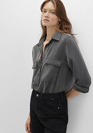 Lux Touch Antrasit Modal Gömlek 1210951-70088