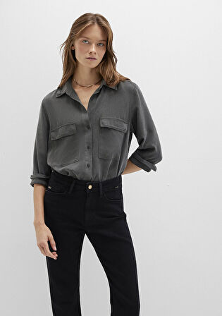 Lux Touch Antrasit Modal Gömlek 1210951-70088