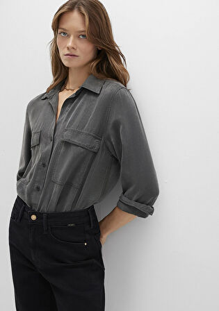 Lux Touch Antrasit Modal Gömlek 1210951-70088