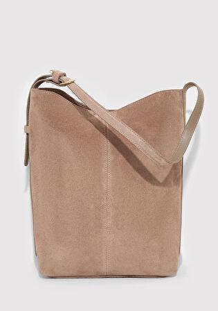 Süet Deri Kahverengi Kol Çantası 1913696-70367
