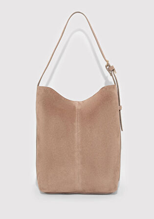 Süet Deri Kahverengi Kol Çantası 1913696-70367