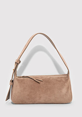 Süet Deri Kahverengi Kol Çantası 1913697-70367