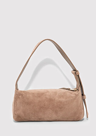 Süet Deri Kahverengi Kol Çantası 1913697-70367