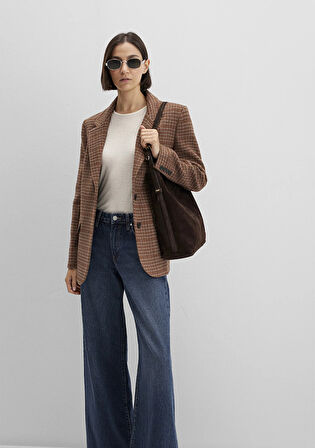 Süet Deri Koyu Kahverengi Kol Çantası 1913696-29718