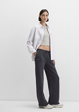 Mavi Logo Baskılı Antrasit Eşofman Altı 1011124-70087