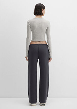 Mavi Logo Baskılı Antrasit Eşofman Altı 1011124-70087