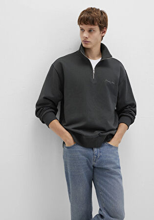 Mavi Jeans Baskılı Antrasit  Sweatshirt 0S10555-70092