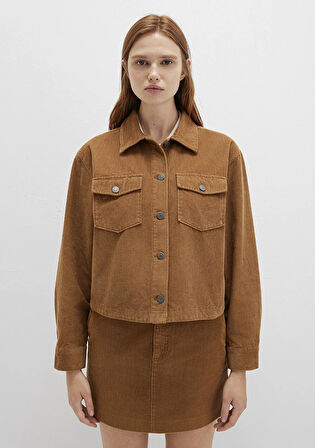 Kahverengi Kadife Gömlek 1211405-91393