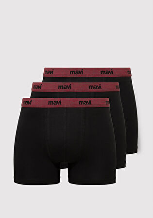 3lü Siyah Basic Boxer 0912231-900