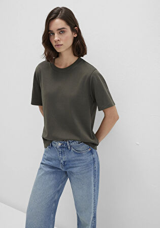 Haki Basic İnterlok Tişört 1613820-71553