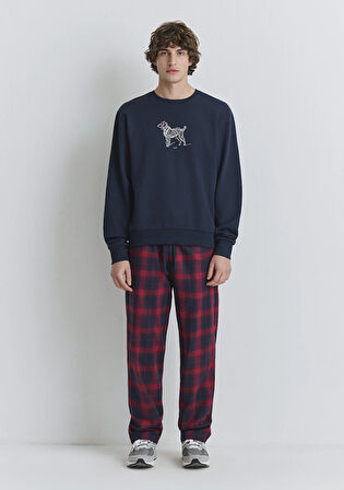 Yılbaşı Temalı Lacivert Sweatshirt 0S10553-82318