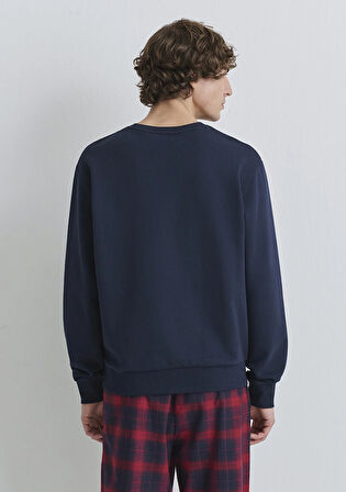 Yılbaşı Temalı Lacivert Sweatshirt 0S10553-82318