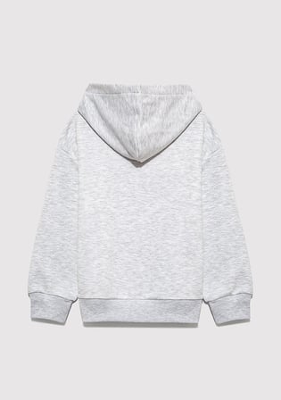 Mavi Logo Baskılı Gri Sweatshirt 6S10113-88467