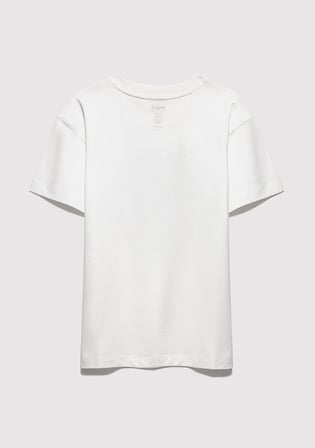 MJ Logo Baskılı Ekru Tişört 6610395-70057