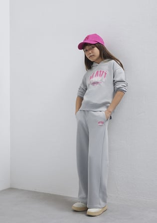 Mavi 7010038-70075 Mavi Logo Baskılı Gri Eşofman Altı