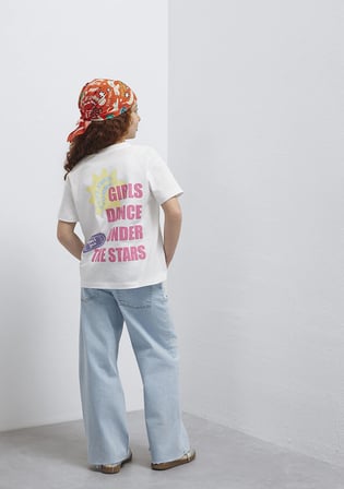 Mavi Jeans Baskılı Ekru Tişört 7610391-70057