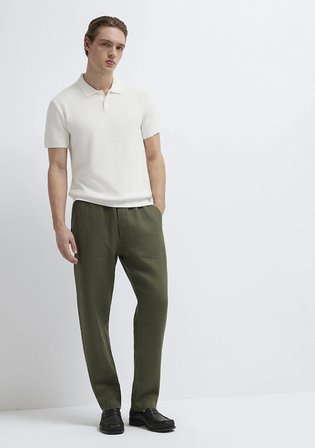 Yeşil Keten Pantolon 0010577-71581