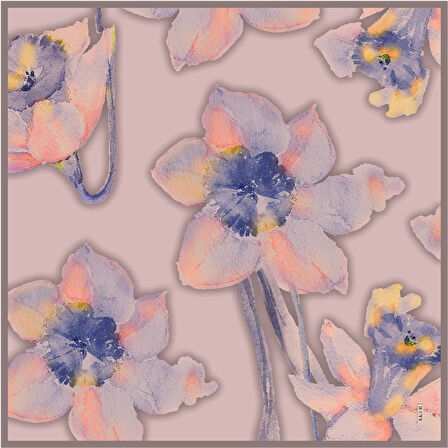 % 100 Saf İpek Sura Eşarp - Sonbahar - Kış  7995701