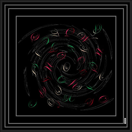 Sonbahar Kış Sezonu-İpek Krep Saten Eşarp - Sura - 9091701