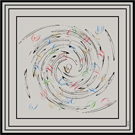 Sonbahar Kış Sezonu-İpek Krep Saten Eşarp - Sura - 9091701