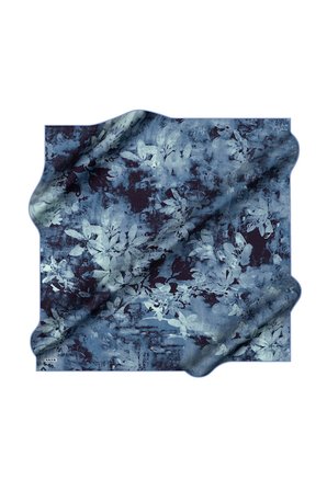 Açık Mavi 90X90 İpek Krep Saten Eşarp