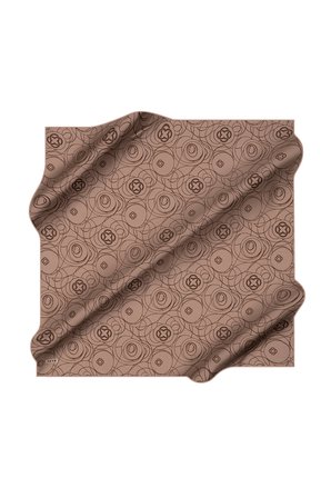 Açık Kahverengi 90X90 İpek Krep Saten Eşarp