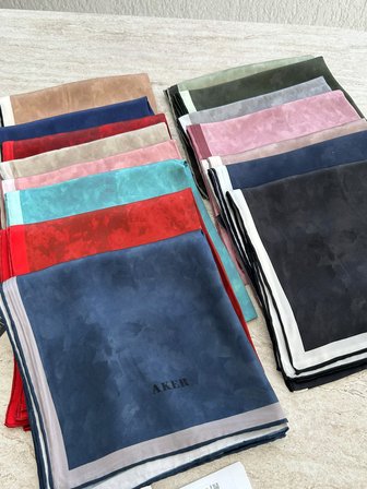 Aker Bulut Desen Sura İpek Eşarp 7208701-350